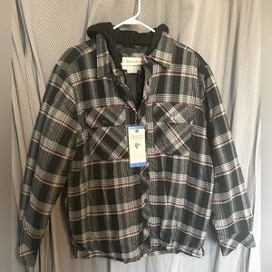 Hooded insulated flannel